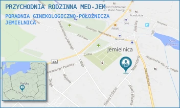 PORADNIA GINEKOLOGICZNO-POŁOŻNICZA - PRZYCHODNIA RODZINNA MED-JEM - UL. NOWA KOLONIA 14,  JEMIELNICA