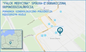 PORADNIA GINEKOLOGICZNO-POŁOŻNICZA - "FALCK MEDYCYNA" SPÓŁKA Z OGRANICZONĄ ODPOWIEDZIALNOŚCIĄ - MOSTOWA 30B,  KĘDZIERZYN-KOŹLE
