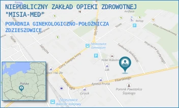 PORADNIA GINEKOLOGICZNO-POŁOŻNICZA - NIEPUBLICZNY ZAKŁAD OPIEKI ZDROWOTNEJ "MISIA-MED" - UL. FILARSKIEGO 19,  ZDZIESZOWICE
