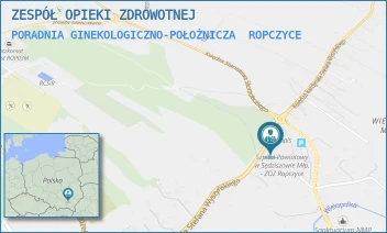 PORADNIA GINEKOLOGICZNO-POŁOŻNICZA - ZESPÓŁ OPIEKI ZDROWOTNEJ - UL. KSIĘDZA KARDYNAŁA STEFANA WYSZYŃSKIEGO 54,  ROPCZYCE