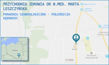 PORADNIA GINEKOLOGICZNO - POŁOŻNICZA - PRZYCHODNIA ZDROWIA DR N.MED. MARTA LESZCZYŃSKA - 81,  DĘBOWIEC