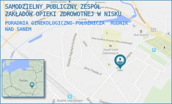 PORADNIA GINEKOLOGICZNO-POŁOŻNICZA - SAMODZIELNY PUBLICZNY ZESPÓŁ ZAKŁADÓW OPIEKI ZDROWOTNEJ W NISKU - UL. SZOPENA 14,  RUDNIK NAD SANEM