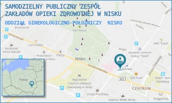 ODDZIAŁ GINEKOLOGICZNO-POŁOŻNICZY - SAMODZIELNY PUBLICZNY ZESPÓŁ ZAKŁADÓW OPIEKI ZDROWOTNEJ W NISKU - UL. TADEUSZA KOŚCIUSZKI 1,  NISKO