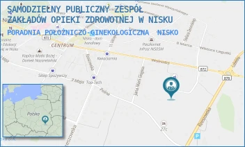 PORADNIA POŁOŻNICZO-GINEKOLOGICZNA - SAMODZIELNY PUBLICZNY ZESPÓŁ ZAKŁADÓW OPIEKI ZDROWOTNEJ W NISKU - UL. WOLNOŚCI 54,  NISKO