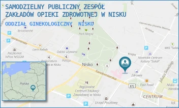 ODDZIAŁ GINEKOLOGICZNY - SAMODZIELNY PUBLICZNY ZESPÓŁ ZAKŁADÓW OPIEKI ZDROWOTNEJ W NISKU - UL. TADEUSZA KOŚCIUSZKI 1,  NISKO