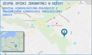 ODDZIAŁ GINEKOLOGICZNO-POŁOŻNICZY Z PODODDZIAŁEM GINEKOLOGII ONKOLOGICZNEJ - ZESPÓŁ OPIEKI ZDROWOTNEJ W DĘBICY - KRAKOWSKA 91,  DĘBICA