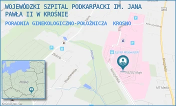 PORADNIA GINEKOLOGICZNO-POŁOŻNICZA - WOJEWÓDZKI SZPITAL PODKARPACKI IM. JANA PAWŁA II W KROŚNIE - UL. KORCZYŃSKA 57,  KROSNO
