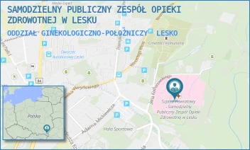 ODDZIAŁ GINEKOLOGICZNO-POŁOŻNICZY - SAMODZIELNY PUBLICZNY ZESPÓŁ OPIEKI ZDROWOTNEJ W LESKU - UL. KOCHANOWSKIEGO 2,  LESKO