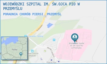 PORADNIA CHORÓB PIERSI - WOJEWÓDZKI SZPITAL IM. ŚW.OJCA PIO W PRZEMYŚLU - UL. MONTE CASSINO 18,  PRZEMYŚL