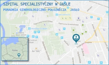 PORADNIA GINEKOLOGICZNO-POŁOŻNICZA - SZPITAL SPECJALISTYCZNY W JAŚLE - UL. SZOPENA 38,  JASŁO