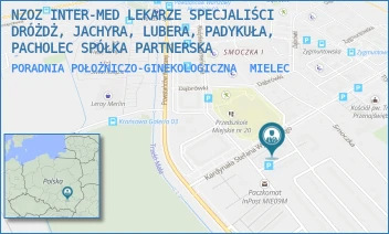 PORADNIA POŁOŻNICZO-GINEKOLOGICZNA - NZOZ INTER-MED LEKARZE SPECJALIŚCI JACHYRA, PADYKUŁA, PACHOLEC SPÓŁKA PARTNERSKA - UL. KARDYNAŁA WYSZYŃSKIEGO 4A/7,  MIELEC