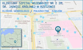 KLINIKA GINEKOLOGII I POŁOŻNICTWA - KLINICZNY SZPITAL WOJEWÓDZKI NR 2 IM. ŚW. JADWIGI KRÓLOWEJ W RZESZOWIE - UL. LWOWSKA 60,  RZESZÓW