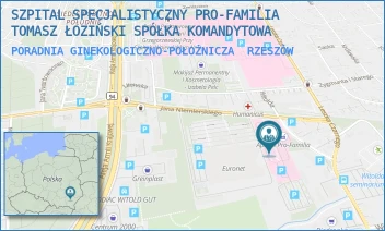 PORADNIA GINEKOLOGICZNO-POŁOŻNICZA - SZPITAL SPECJALISTYCZNY PRO-FAMILIA TOMASZ ŁOZIŃSKI SPÓŁKA KOMANDYTOWA - UL. WITOLDA 6B,  RZESZÓW