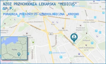 PORADNIA POŁOŻNICZO-GINEKOLOGICZNA - PRZYCHODNIA LEKARSKA "MEDICUS" SP.P. - UL. WOJSKA POLSKIEGO 43,  KROSNO