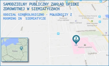 ODDZIAŁ GINEKOLOGICZNO - POŁOŻNICZY Z ROOMING IN - SAMODZIELNY PUBLICZNY ZAKŁAD OPIEKI ZDROWOTNEJ W SIEMIATYCZACH - SZPITALNA 8,  SIEMIATYCZE