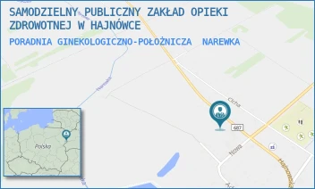 PORADNIA GINEKOLOGICZNO-POŁOŻNICZA - SAMODZIELNY PUBLICZNY ZAKŁAD OPIEKI ZDROWOTNEJ W HAJNÓWCE - KOLEJOWA 1,  NAREWKA