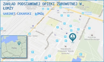 GABINET LEKARSKI - ZAKŁAD PODSTAWOWEJ OPIEKI ZDROWOTNEJ - WYSZYŃSKIEGO 10,  ŁOMŻA