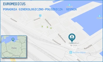 PORADNIA GINEKOLOGICZNO-POŁOŻNICZA - EUROMEDICUS - UL. CZECHOSŁOWACKA 3,  GDYNIA