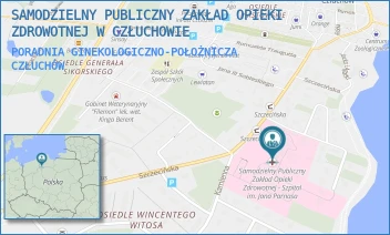 PORADNIA GINEKOLOGICZNO-POŁOŻNICZA - SAMODZIELNY PUBLICZNY ZAKŁAD OPIEKI ZDROWOTNEJ W CZŁUCHOWIE - UL. SZCZECIŃSKA 31,  CZŁUCHÓW