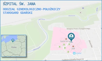ODDZIAŁ GINEKOLOGICZNO-POŁOŻNICZY - SZPITAL ŚW. JANA - UL. DR JÓZEFA BALEWSKIEGO 1,  STAROGARD GDAŃSKI