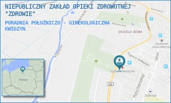 PORADNIA POŁOŻNICZO - GINEKOLOGICZNA - NIEPUBLICZNY ZAKŁAD OPIEKI ZDROWOTNEJ "ZDROWIE" - UL. JÓZEFA HALLERA 31,  KWIDZYN