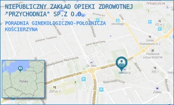PORADNIA GINEKOLOGICZNO-POŁOŻNICZA - NIEPUBLICZNY ZAKŁAD OPIEKI ZDROWOTNEJ "PRZYCHODNIA" SP.Z O.O. - UL. MARII SKŁODOWSKIEJ-CURIE 7,  KOŚCIERZYNA