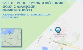 PORADNIA POŁOŻNICZO-GINEKOLOGICZNA - SZPITAL SPECJALISTYCZNY W KOŚCIERZYNIE SPÓŁKA Z OGRANICZONĄ ODPOWIEDZIALNOŚCIĄ - UL. A. PIECHOWSKIEGO 36,  KOŚCIERZYNA