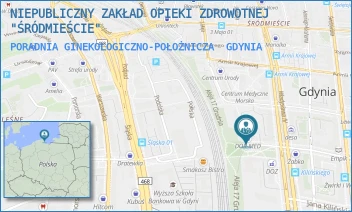 PORADNIA GINEKOLOGICZNO-POŁOŻNICZA - NIEPUBLICZNY ZAKŁAD OPIEKI ZDROWOTNEJ "ŚRÓDMIEŚCIE" - UL. ŻWIRKI I WIGURY 14,  GDYNIA