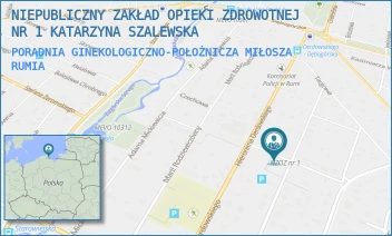 PORADNIA GINEKOLOGICZNO-POŁOŻNICZA MIŁOSZA - NIEPUBLICZNY ZAKŁAD OPIEKI ZDROWOTNEJ NR 1 KATARZYNA SZALEWSKA - UL. CZESŁAWA MIŁOSZA 3,  RUMIA