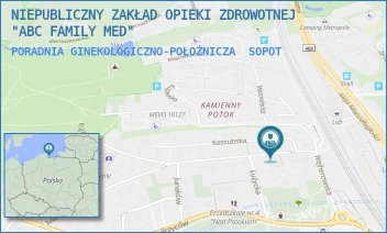 PORADNIA GINEKOLOGICZNO-POŁOŻNICZA - NIEPUBLICZNY ZAKŁAD OPIEKI ZDROWOTNEJ "ABC FAMILY MED" - UL. MAŁOPOLSKA 11/1,  SOPOT
