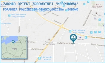 PORADNIA POŁOŻNICZO-GINEKOLOGICZNA - ZAKŁAD OPIEKI ZDROWOTNEJ "MEDPHARMA" - UL. GDAŃSKA 11,  BOBOWO