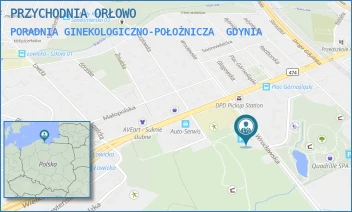 PORADNIA GINEKOLOGICZNO-POŁOŻNICZA - PRZYCHODNIA ORŁOWO SPÓŁKA Z OGRANICZONĄ ODPOWIEDZIALNOŚCIĄ - UL. WROCŁAWSKA 54,  GDYNIA