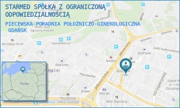 PIECEWSKA-PORADNIA POŁOŻNICZO-GINEKOLOGICZNA - STARMED SPÓŁKA Z OGRANICZONĄ ODPOWIEDZIALNOŚCIĄ - UL. PIECEWSKA 25/6,  GDAŃSK