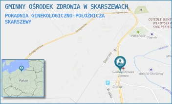 PORADNIA GINEKOLOGICZNO-POŁOŻNICZA - GMINNY OŚRODEK ZDROWIA W SKARSZEWACH - UL. DWORCOWA 11,  SKARSZEWY