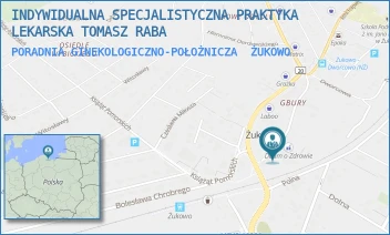PORADNIA GINEKOLOGICZNO-POŁOŻNICZA - INDYWIDUALNA SPECJALISTYCZNA PRAKTYKA LEKARSKA TOMASZ RABA - UL. POŻARNA 4,  ŻUKOWO