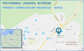 PORADNIA GINEKOLOGICZNO-POŁOŻNICZA - PRZYCHODNIA LEKARSKA WITOMINO - UL. KONWALIOWA 2,  GDYNIA