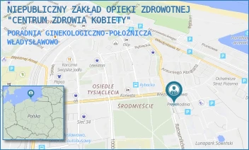 PORADNIA GINEKOLOGICZNO-POŁOŻNICZA - NIEPUBLICZNY ZAKŁAD OPIEKI ZDROWOTNEJ "CENTRUM ZDROWIA KOBIETY" - UL. UL GEN. HALLERA 19,  WŁADYSŁAWOWO