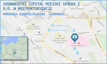 PORADNIA GINEKOLOGICZNA - SOSNOWIECKI SZPITAL MIEJSKI SPÓŁKA Z O.O. W RESTRUKTURYZACJI - UL. EMILA ZEGADŁOWICZA 3,  SOSNOWIEC