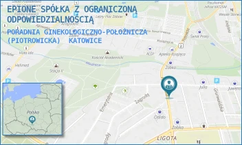 PORADNIA GINEKOLOGICZNO-POŁOŻNICZA (PIOTROWICKA) - EPIONE SPÓŁKA Z OGRANICZONĄ ODPOWIEDZIALNOŚCIĄ - UL. PIOTROWICKA 68,  KATOWICE