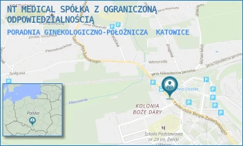 PORADNIA GINEKOLOGICZNO-POŁOŻNICZA - NT MEDICAL SPÓŁKA Z OGRANICZONĄ ODPOWIEDZIALNOŚCIĄ - UL. UL. BOYA ŻELEŃSKIEGO 77,  KATOWICE
