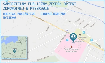 ODDZIAŁ POŁOŻNICZO - GINEKOLOGICZNY - SAMODZIELNY PUBLICZNY ZESPÓŁ OPIEKI ZDROWOTNEJ W MYSZKOWIE - UL. ALEJA WOLNOŚCI 29,  MYSZKÓW