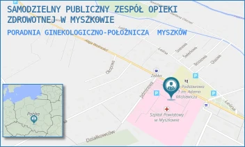 PORADNIA GINEKOLOGICZNO-POŁOŻNICZA - SAMODZIELNY PUBLICZNY ZESPÓŁ OPIEKI ZDROWOTNEJ W MYSZKOWIE - UL. ALEJA WOLNOŚCI 29,  MYSZKÓW