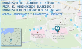 ODDZIAŁ GINEKOLOGII I POŁOŻNICTWA - UNIWERSYTECKIE CENTRUM KLINICZNE IM. PROF. K. GIBIŃSKIEGO ŚLĄSKIEGO UNIWERSYTETU MEDYCZNEGO W KATOWICACH - UL. MEDYKÓW 14,  KATOWICE