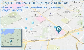 ODDZIAŁ GINEKOLOGII,POŁOŻNICTWA I PATOLOGII CIĄŻY - SZPITAL WIELOSPECJALISTYCZNY W GLIWICACH - UL. TADEUSZA KOŚCIUSZKI 1,  GLIWICE