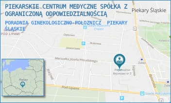 PORADNIA GINEKOLOGICZNO-POŁOZNICZ - PIEKARSKIE CENTRUM MEDYCZNE SPÓŁKA Z OGRANICZONĄ ODPOWIEDZIALNOŚCIĄ - UL. PIŁSUDSKIEGO 5,  PIEKARY ŚLĄSKIE