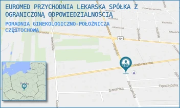 PORADNIA GINEKOLOGICZNO-POŁOŻNICZA - EUROMED PRZYCHODNIA LEKARSKA SPÓŁKA Z OGRANICZONĄ ODPOWIEDZIALNOŚCIĄ - UL. WIELKOBORSKA 37/41,  CZĘSTOCHOWA