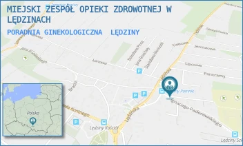 PORADNIA GINEKOLOGICZNA - MIEJSKI ZESPÓŁ OPIEKI ZDROWOTNEJ W LĘDZINACH - UL. ADAMA ASNYKA 2,  LĘDZINY