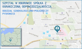 ODDZIAŁ GINEKOLOGICZNO-POŁOŻNICZY - ZESPÓŁ SZPITALI POWIATU GLIWICKIEGO SPÓŁKA Z OGRANICZONĄ ODPOWIEDZIALNOŚCIĄ - UL. SZPITALNA 2,  PYSKOWICE