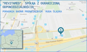 PORADNIA BADAŃ PRENATALNYCH - "REVITAMED"  SPÓŁKA Z OGRANICZONĄ ODPOWIEDZIALNOŚCIĄ - ALEJA POWSTAŃ ŚLĄSKICH 34,  RUDA ŚLĄSKA
