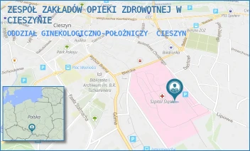 ODDZIAŁ GINEKOLOGICZNO-POŁOŻNICZY - ZESPÓŁ ZAKŁADÓW OPIEKI ZDROWOTNEJ W CIESZYNIE - UL. BIELSKA 4,  CIESZYN